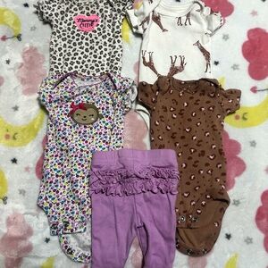 Adorable Multicolor Preemie Onesie Set